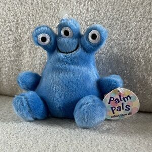 💋3/$10💋NWT Palm Pals Blue Three-Eyed Smiley Monster
